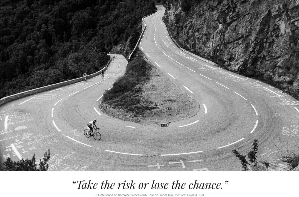 “Take the risk or lose the chance” Poster (24″x36″)
